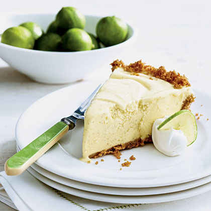 Key Lime Ice Cream Pie with Shortbread Crust